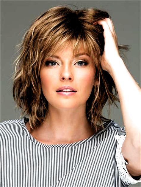 Famous Older Woman Shaggy Hairstyles For Fine Hair Over Ideas