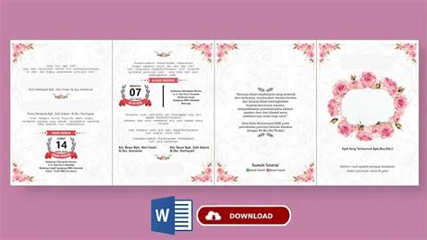 Format Undangan Pernikahan Download Template Undangan Pernikahan