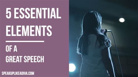5 Essential Elements Of A Great Speech Shola Kaye