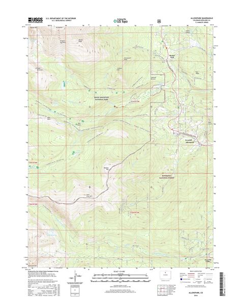 Mytopo Allenspark Colorado Usgs Quad Topo Map