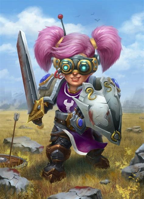 World Of Warcraft Style Female Gnome Paladin Warcraft Art Warcraft
