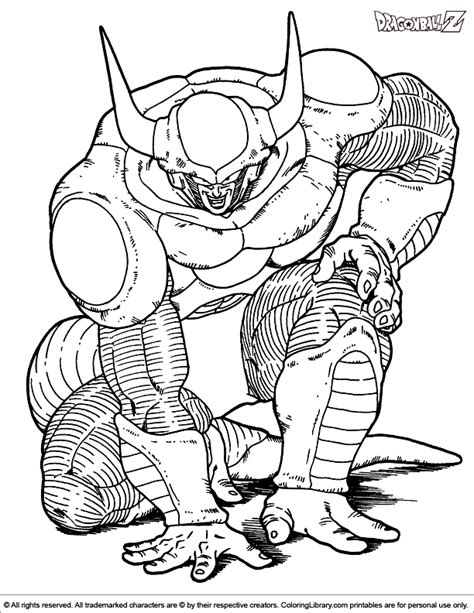 Dragon Ball Z Frieza Coloring Pages