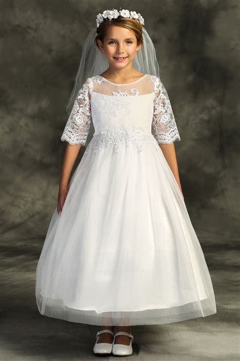 Check out first communion girls dress on directhit.com. Buy First Communion Dress Cording Lace Waterfall on Sale ...