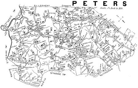 Washington County Genealogypagenweb Projectmap Peters Township