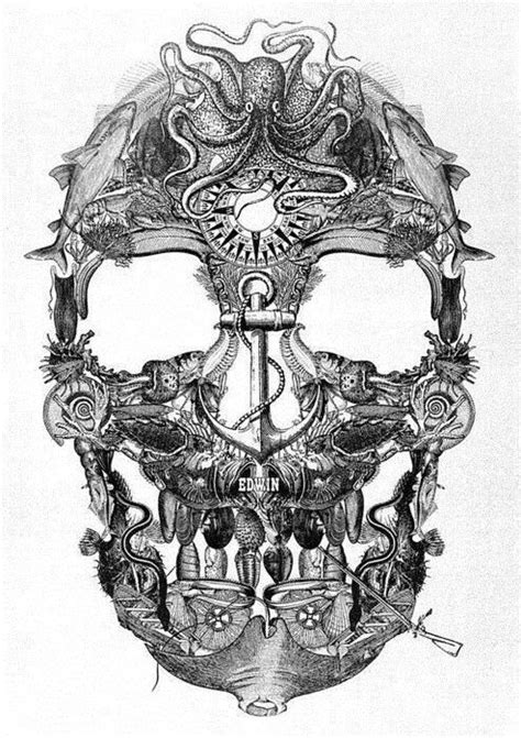 Visualgraphc Skull Tattoos Skull Nautical Tattoo