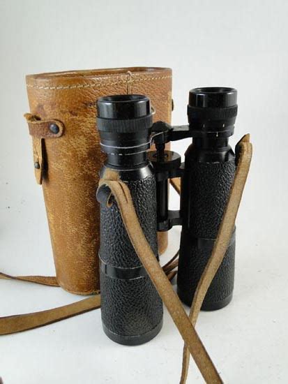 German Hensoldt Wetzlar Dialyt 7x42 Military Binoculars Antique On