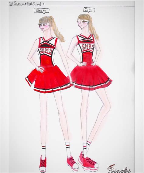 Glee Cheerleader Drawingcheerios Cheerleading Party Cheerios