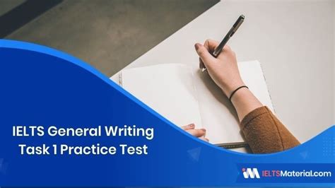 Ielts General Writing Task 1 Practice Tests