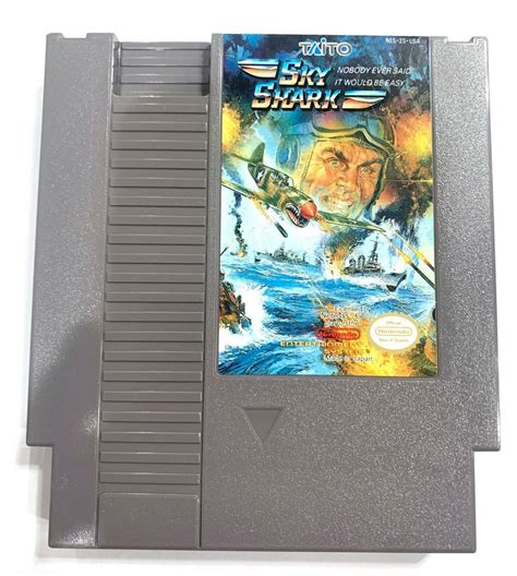 Sky Shark Original Nes Nintendo Game Tested Working And Authentic