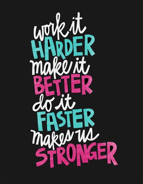 Harder Better Faster Stronger Frases De Diseño Frases De Musica