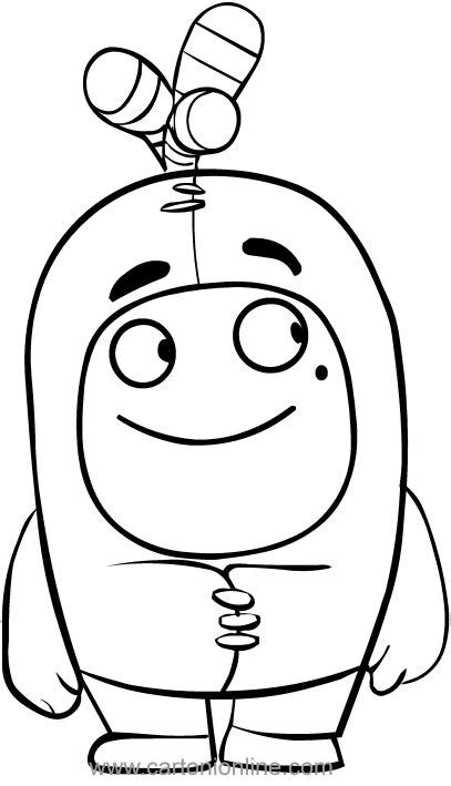 Up to 12,854 coloring pages for free. Bubbles of the Oddbods coloring page to print | Coloring ...