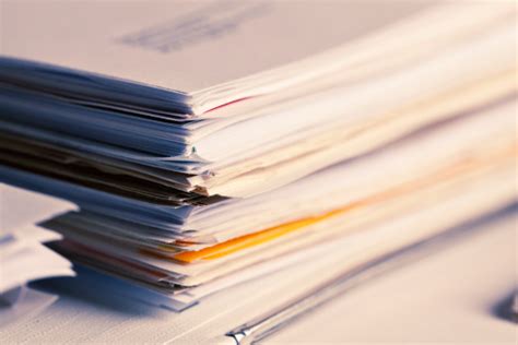 Stack Of Papers Paperwork Stock Photo - Download Image Now ...