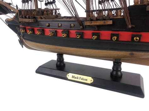 Wholesale Wooden Captain Kidds Black Falcon Black Sails Limited Model