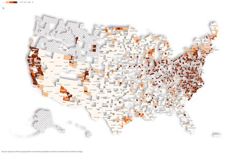 Map Reveals Us Areas Most Vulnerable To Extreme Rain Storms