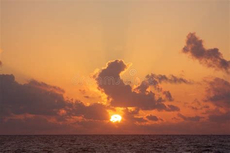 Sunrise Over The Ocean Stock Photo Image Of Water Beautiful 18568986