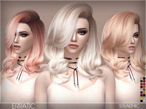 Stealthic Erratic Female Hair The Sims 4 Catalog
