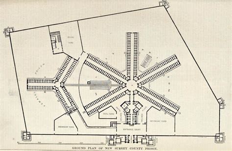 Floor Plan Of The New Surrey County Prison England How To Plan