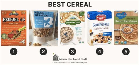 Healthy Cereal Guide Nutrition Line