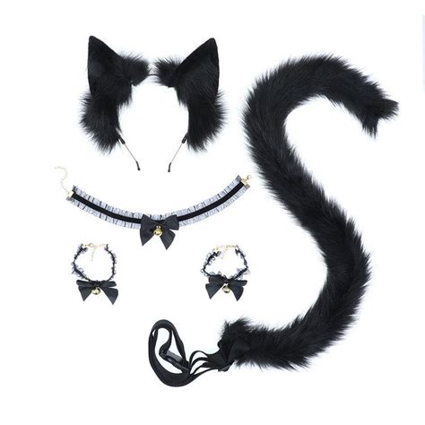 Custom Cat Ears And Tail Setcosplay Cat Costume Ears Etsy