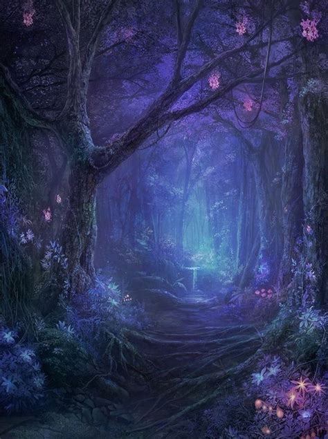 Enchanted Forest In 2020 With Images Fantasy Art Landscapes