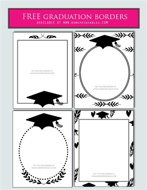 15 Free Graduation Borders With 5 New Designs Home