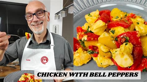 Chicken Bites With Bell Peppers Easy And Quick Recipe [eng] Youtube