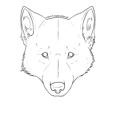 How To Draw A Simple Wolf Head