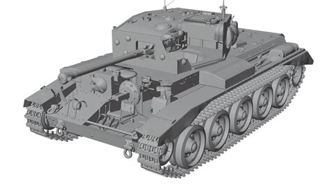 Cromwell Tank Cutaway 3d Render Rtanks