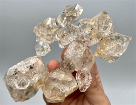 366 G CRAZY Herkimer Diamond Gem Cluster Incredible Clarity Unique