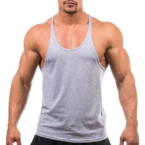 2019 New Summer Mens Tank Top Sleeveless Top Vest Muscle Gym Fitness Bodybuilding Sleeveless