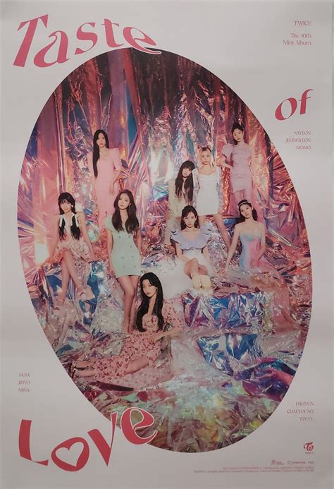 Twice 10th Mini Album Taste Of Love Official Poster Photo Concept In