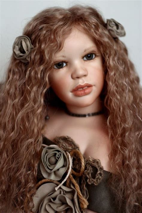 Alexandra Is A 32″ Original Porcelain Doll She Has Human Hair Silk