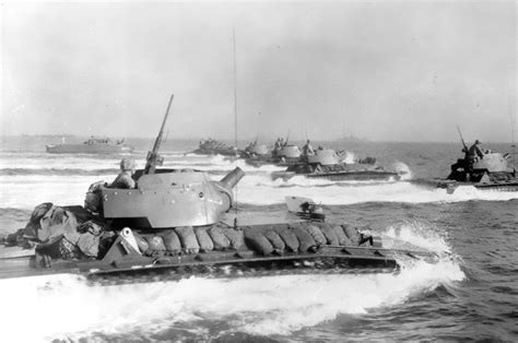 April St Armored Amphibious Battalion Heading To The Beach In Okinawa Scaled