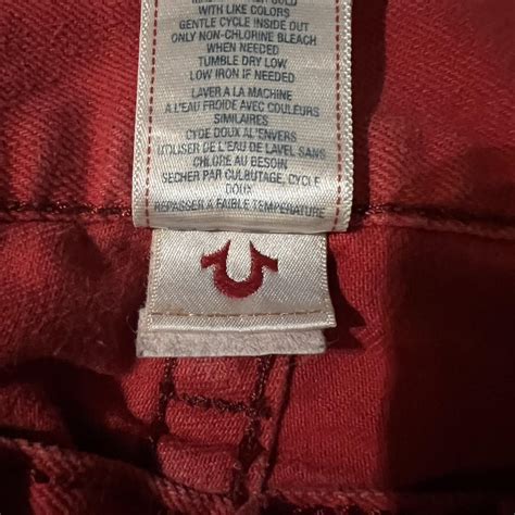 True Religion Mens Red Jeans Depop