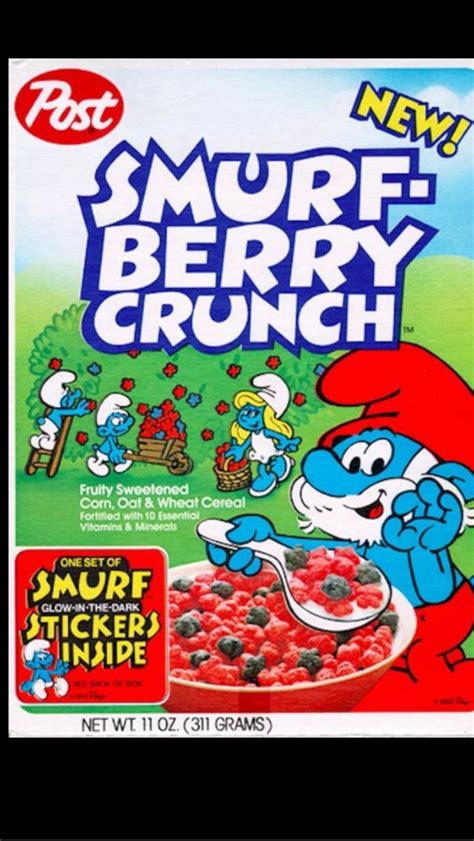 Smurfs Cereal Childhood Childhood Memories Childhood Toys