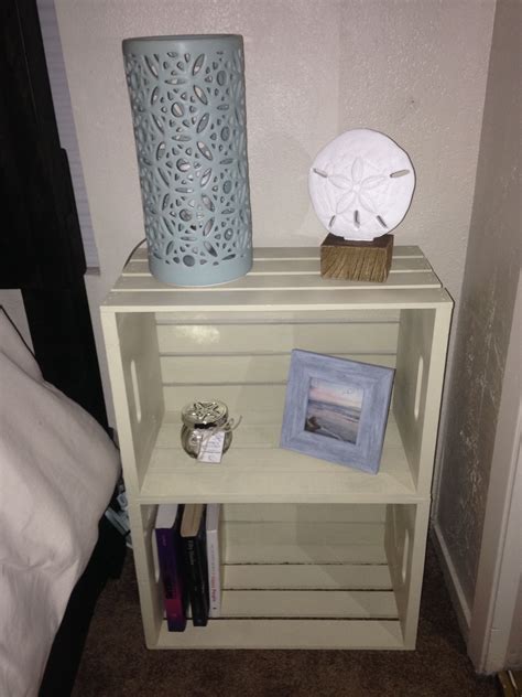 My Diy Wood Crate Night Stand ️ Wooden Crates Nightstand Wooden