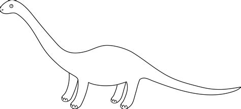 Printable Dinosaur Outline