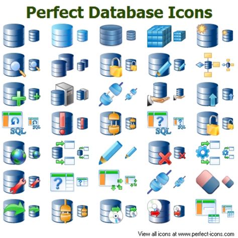 Perfect Database Icons Free Images At Vector Clip Art