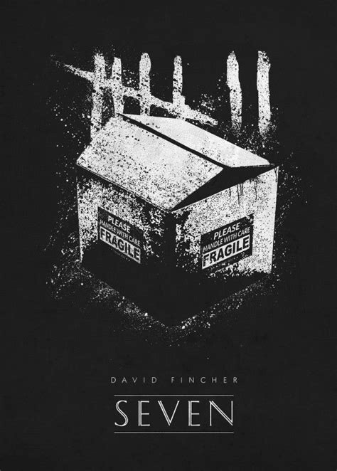 Seven Poster Print By Retina Creative Displate In 2021 Movie