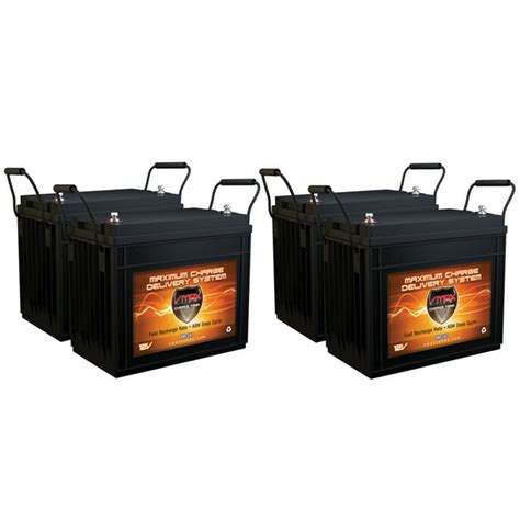 Qty4 Vmax Mr147 155 12v 155ah Agm Deep Cycle Batteries For Caroute S400