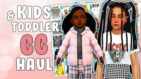 Kids And Toddlers Cc Haul 🛍️ 300 Items With Links Youtube