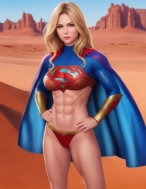 rule 34 ai generated blonde hair dc dc comics kara danvers kara zor el supergirl superhero