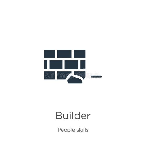 Builder Icon Vector Trendy Flat Builder Icon From People Skills