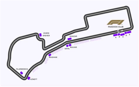 Khazar Grandstand Azerbaijan Grand Prix Apr 2024 Baku City Circuit