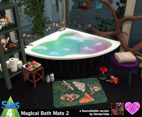 Talias Witchy Sims 4 Cc — Magical Bath Mats 2 Another Beansbuilds