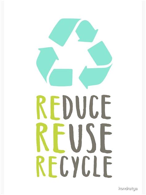 Reduce Reuse Recycle Spiral Notebook By Kondratya Redbubble