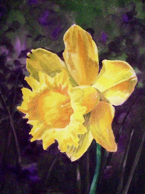 Daffodil Painting By Irina Sztukowski Fine Art America