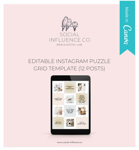 Canva Instagram Puzzle Template