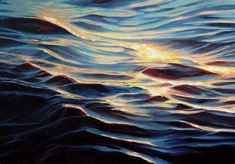 The Glare Of The Sun On The Water Painting By Ekaterina Vestnikova