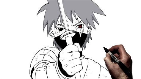 How To Draw Kakashi Hatake Step By Step Drawing Tutorial Easy